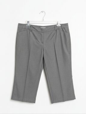Larry Levine Stretch Charcoal Grey Culottes - Size 12